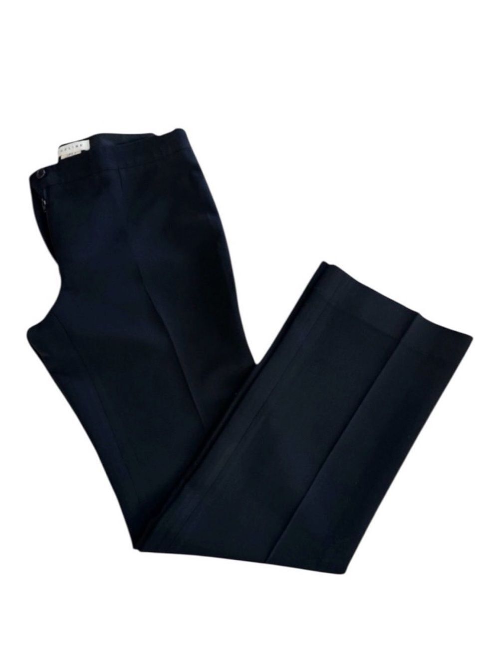 CELINE Wool Blend Straight Leg Tailored Trousers Black EU 40 - Picture 4 of 7